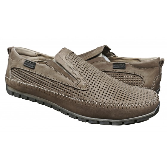 Мокасини чоловічі шкіряні - 2618 late mustang perforation