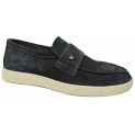 Лофер чоловічий шкіряний - 2609 blue suede