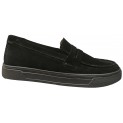 Лофер чоловічий шкіряний - 2508 black suede