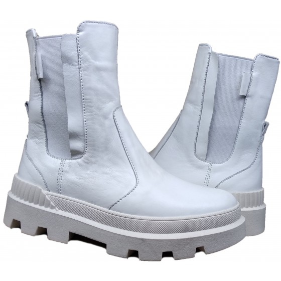 Черевики жіночі шкіряні - 020 white