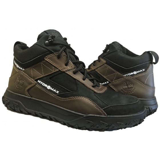 Черевики чоловічі зимові - 2424 black brown
