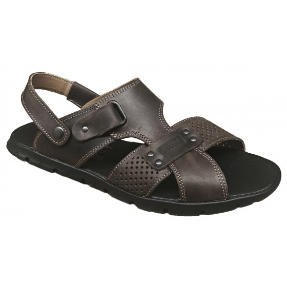 Сандалії чоловічі шкіряні - Sandals No. 12 brown
