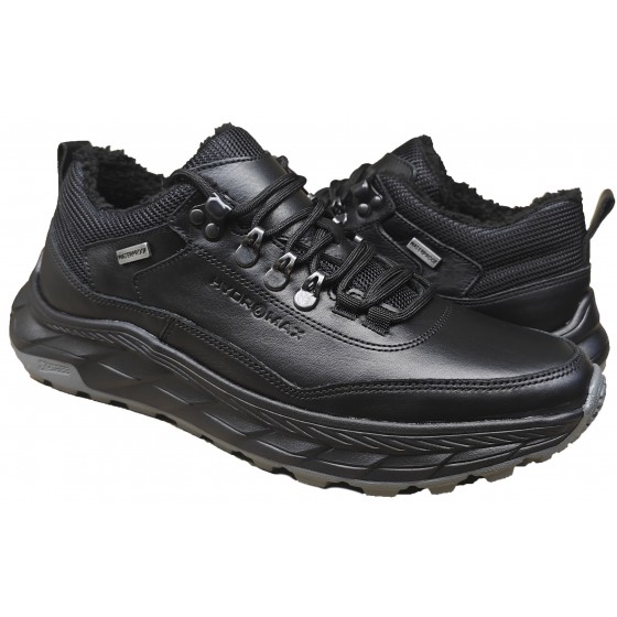 Кросівки чоловічі шкіряні - Sneakers #2517, black front