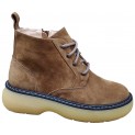 Черевики жіночі шкіряні - 028 velor caramel