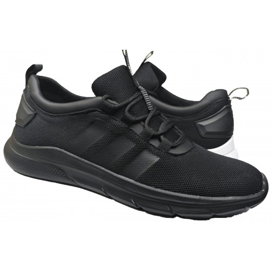 Кросівки чоловічі сітка - 2510 black mesh