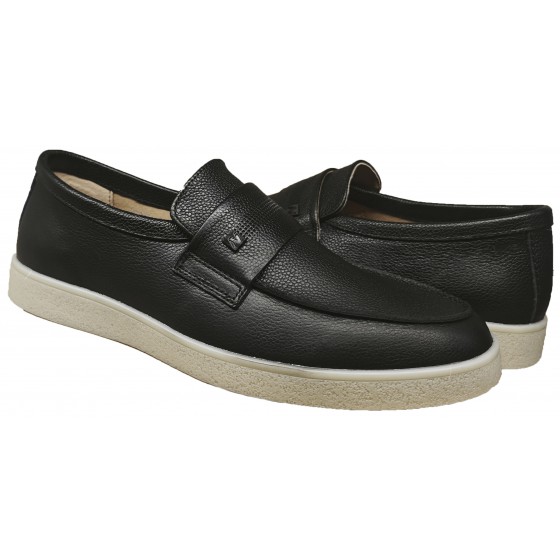 Лофери чоловічі шкіряні - 2609, embossed front