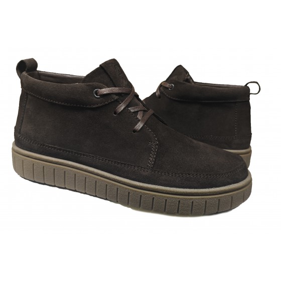Черевики зимові чоловічі - 2652, brown suede Черевики зимові чоловічі - 2652, brown suede