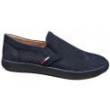 Туфлі чоловічі шкіряні нубук чорний перфорація - 201 black nubuck perforated