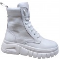 Черевики жіночі шкіряні білі - 021 white