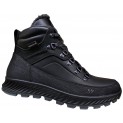 Черевики чоловічі шкіряні крейзі чорний - 006 crazy black + rubber