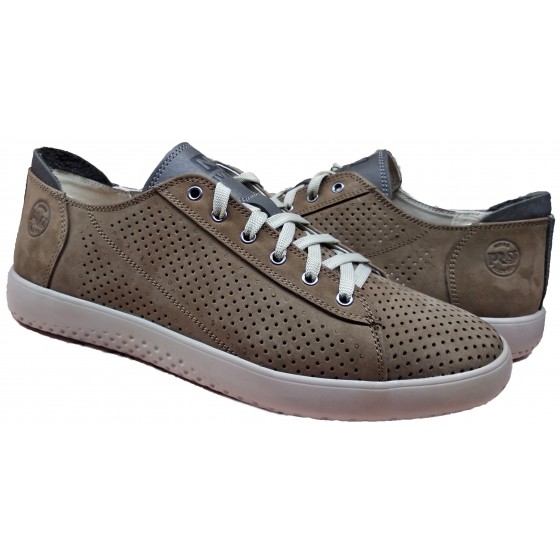 Туфлі чоловічі шкіряні лат нубук перфорація - 212 nubuck late