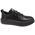 Кед жіночі шкіряні чорні - № 2305 black