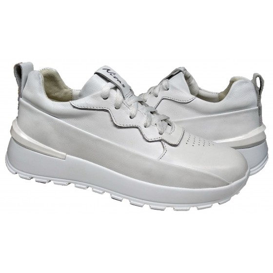 Кросівки жіночі білі шкіряні  - Sneaker M-30 white leather