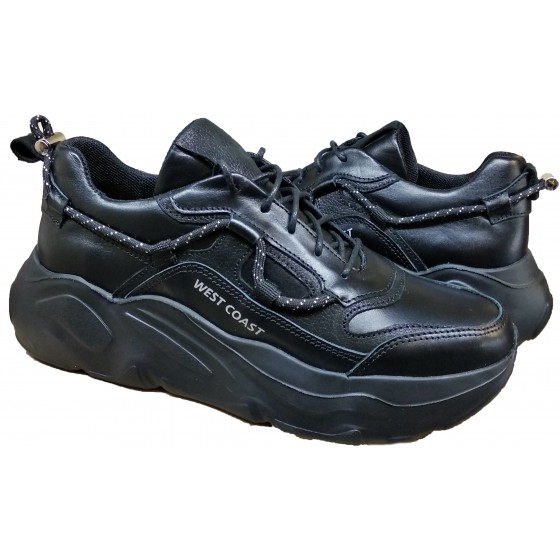 Кросівки жіночі шкіряні чорні - Sneaker M-22 black