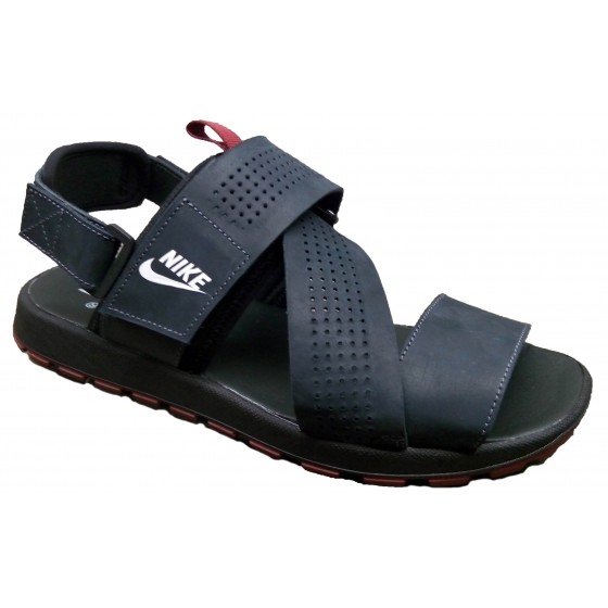 Сандалії чоловічі шкіряні сині - 5 leather blue crazy