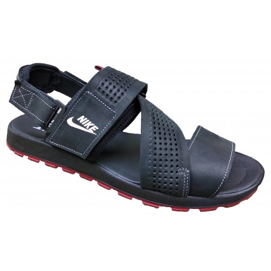 Сандалії чоловічі шкіряні чорні - 5 leather black crazy