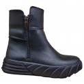 Черевики жіночі шкіряні - 023 black wax